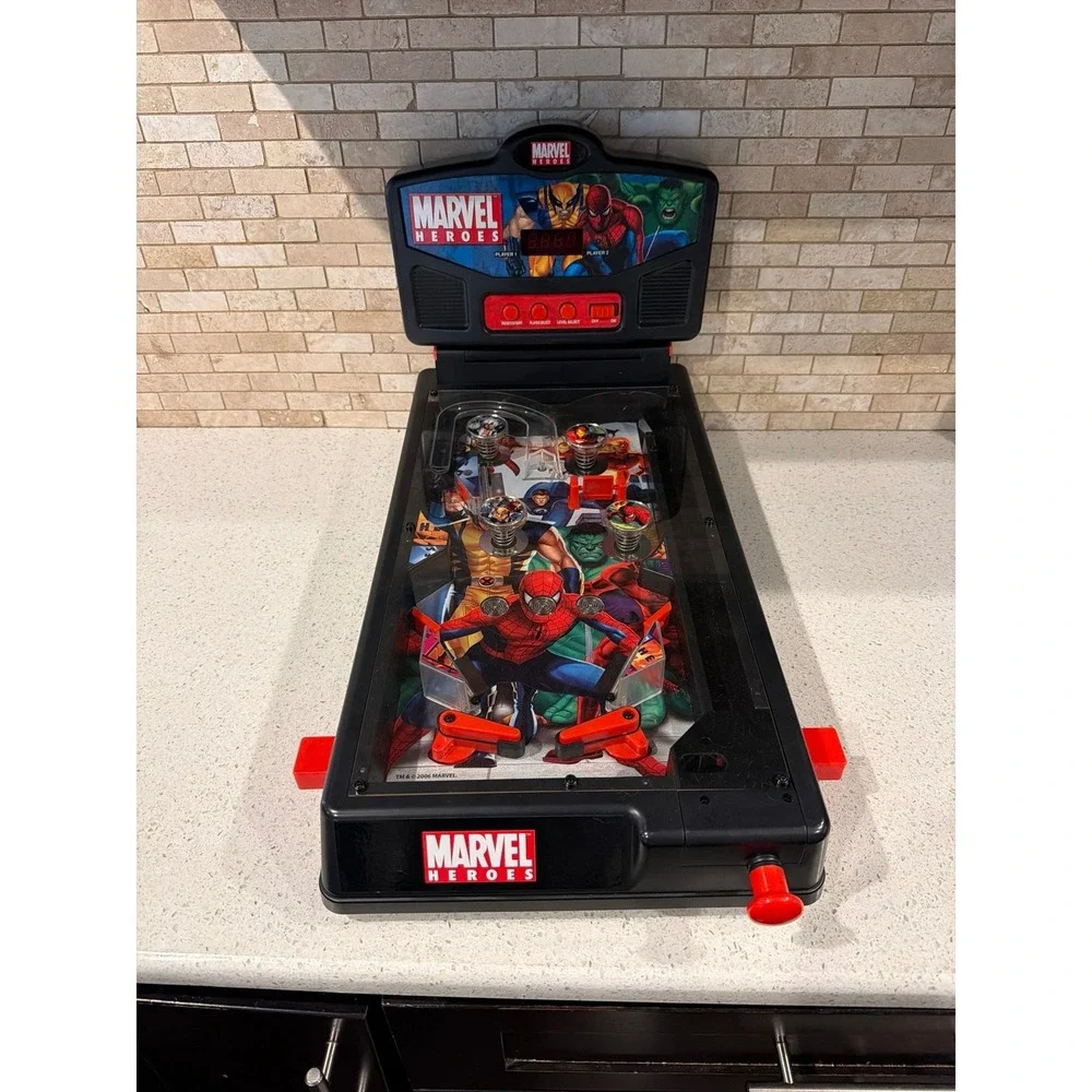Marvel Heroes 2006‎ Tabletop Pinball Machine Working